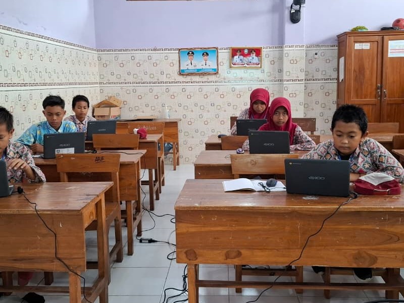 Kegiatan Murid Kelas 6 Melaksanakan Gladi Bersih Tes Kemampuan Akademik (TKA)